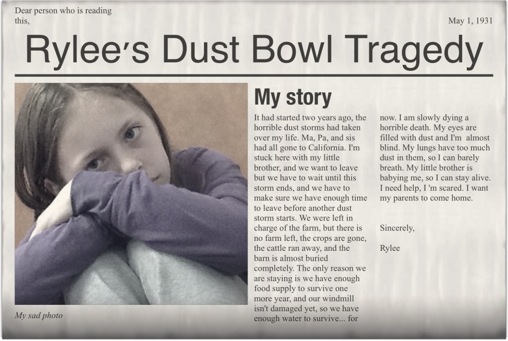 rylee's Dust Bowl tragity