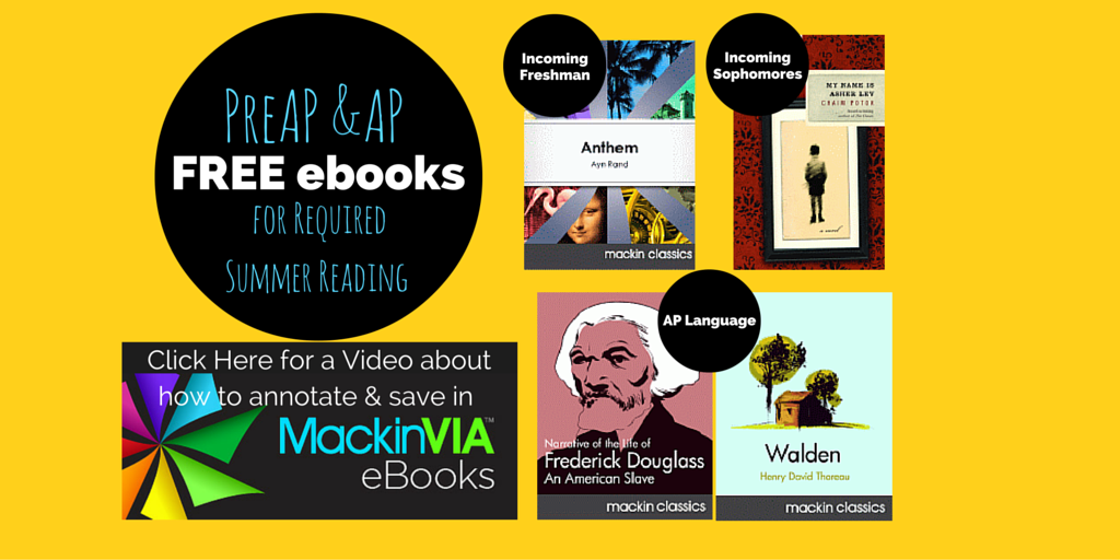 PreAP & AP Required Summer Reading Banner Yellow